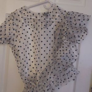 Dramatic, dressy top with boa extension